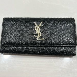Gorgeous snakeskin not authentic inspired YSL wallet